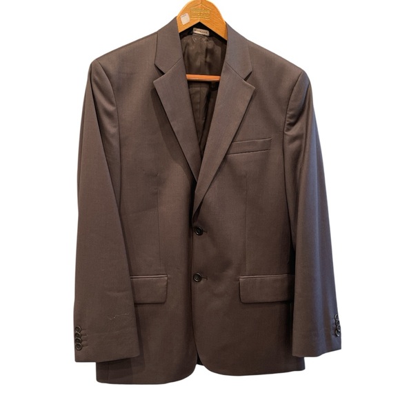 Banana Republic 40R Brown Wool Blazer Tailored Classic - Picture 3 of 9